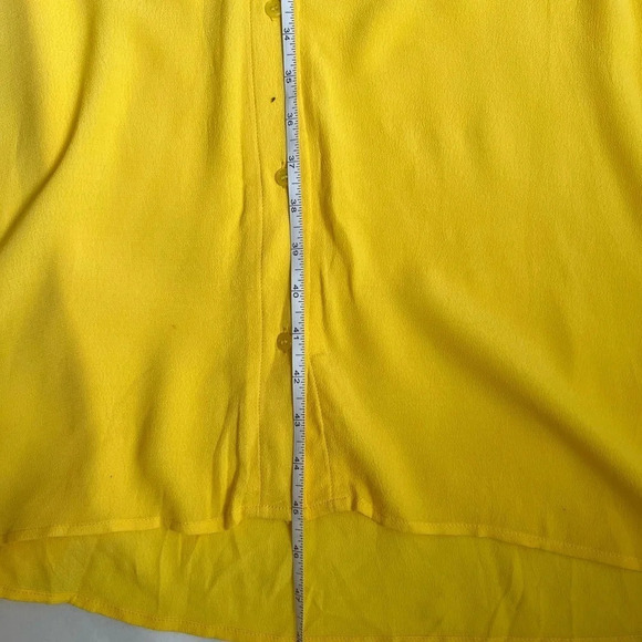 Ya Ya  Womens Sz US 10 Yellow Long Sleeve A-Line Maxi Dress Viscose NWT - Picture 8 of 14